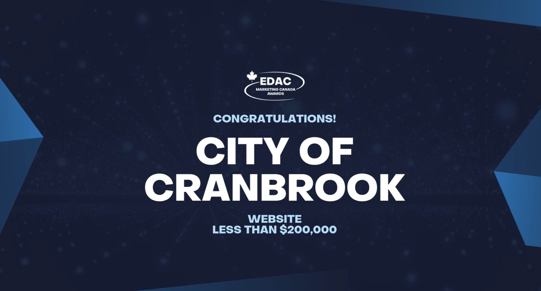 Cranbrook Nets a Rare Double Win in Economic Development Marketing